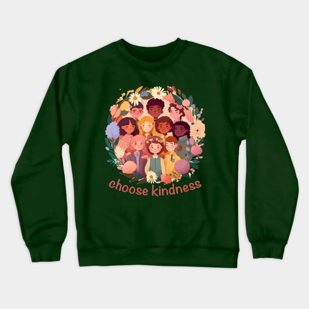 Choose Kindness Crewneck Sweatshirt by tatadonets